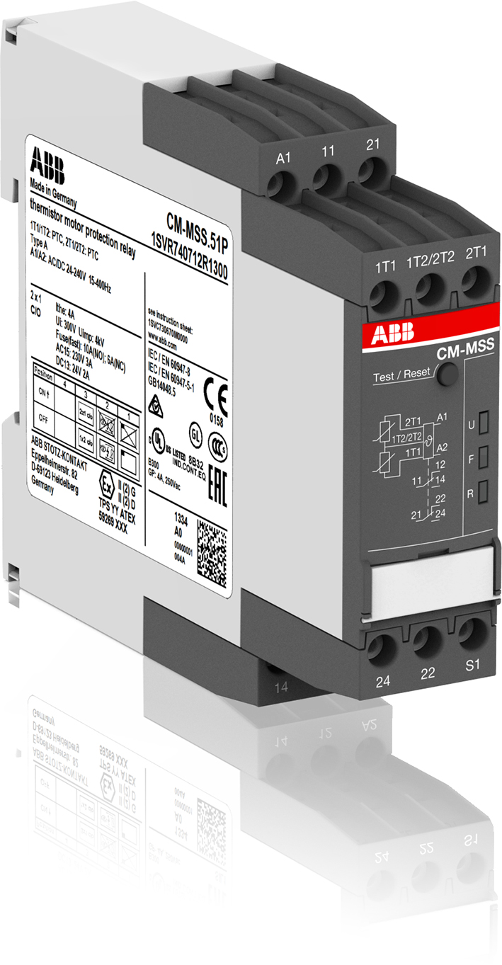 ABB thermistor motor beveiligingsrelais CM-MSS.51P - 2cdc251015v0014 - 11010581