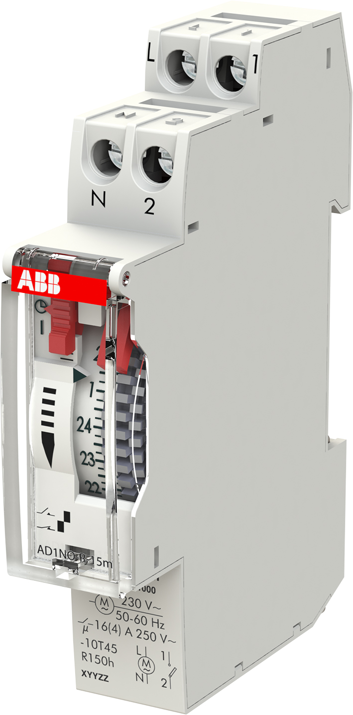 ABB Componenten Analoge Timer Dagelijks 1 kanaal met gangreserve - 2csm222461r1000 b - 20124411