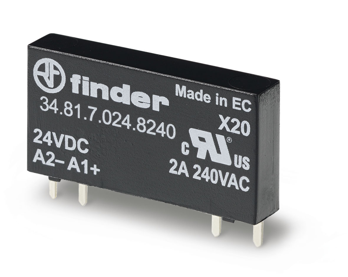 Finder FIN SSR RELAIS 1M 2A/240VAC  24VDC S. - 3481 8240 - 20006351