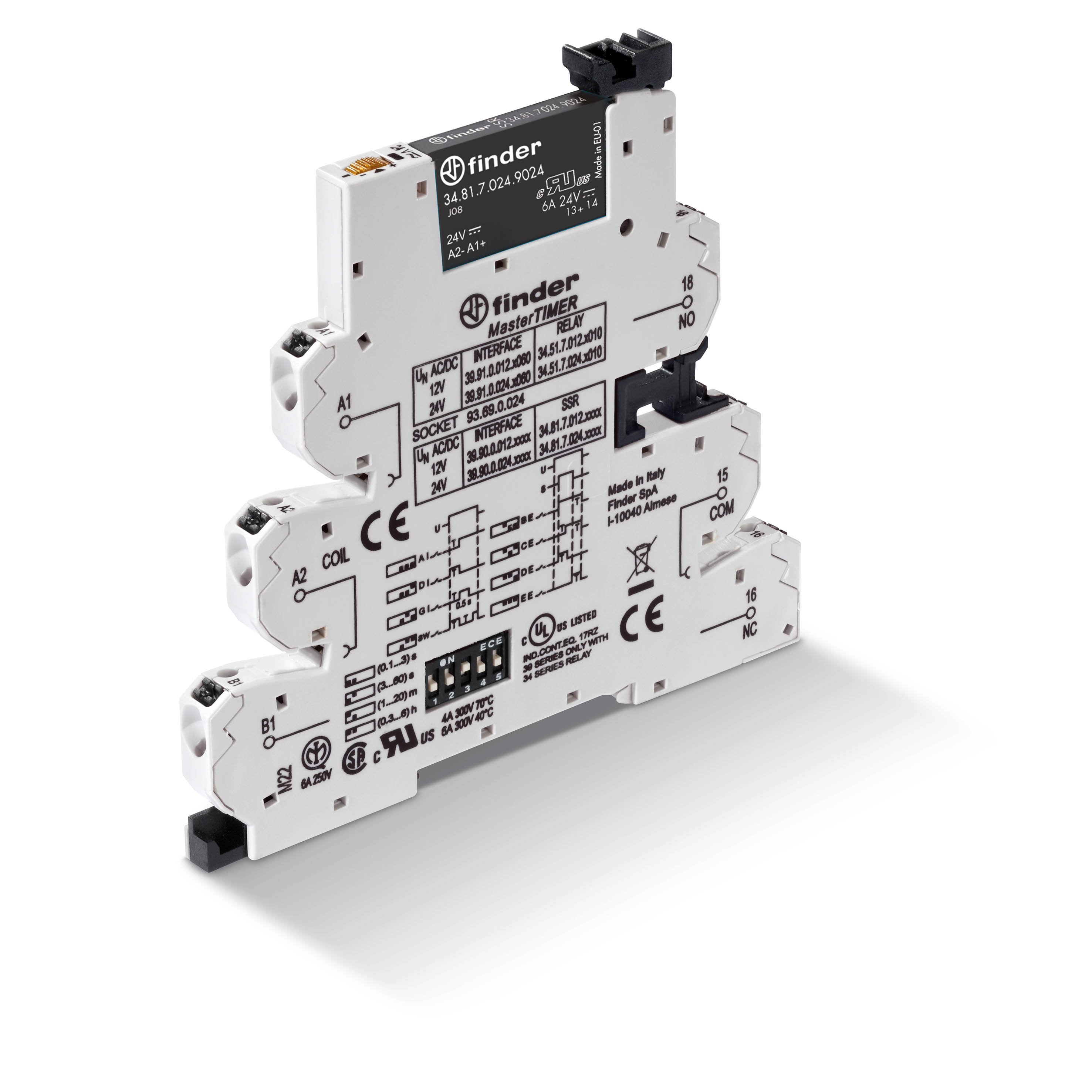 Finder FIN INTERF.RELAIS MasterTIMER 1M 2A 12VUC - 3990 - 20006571