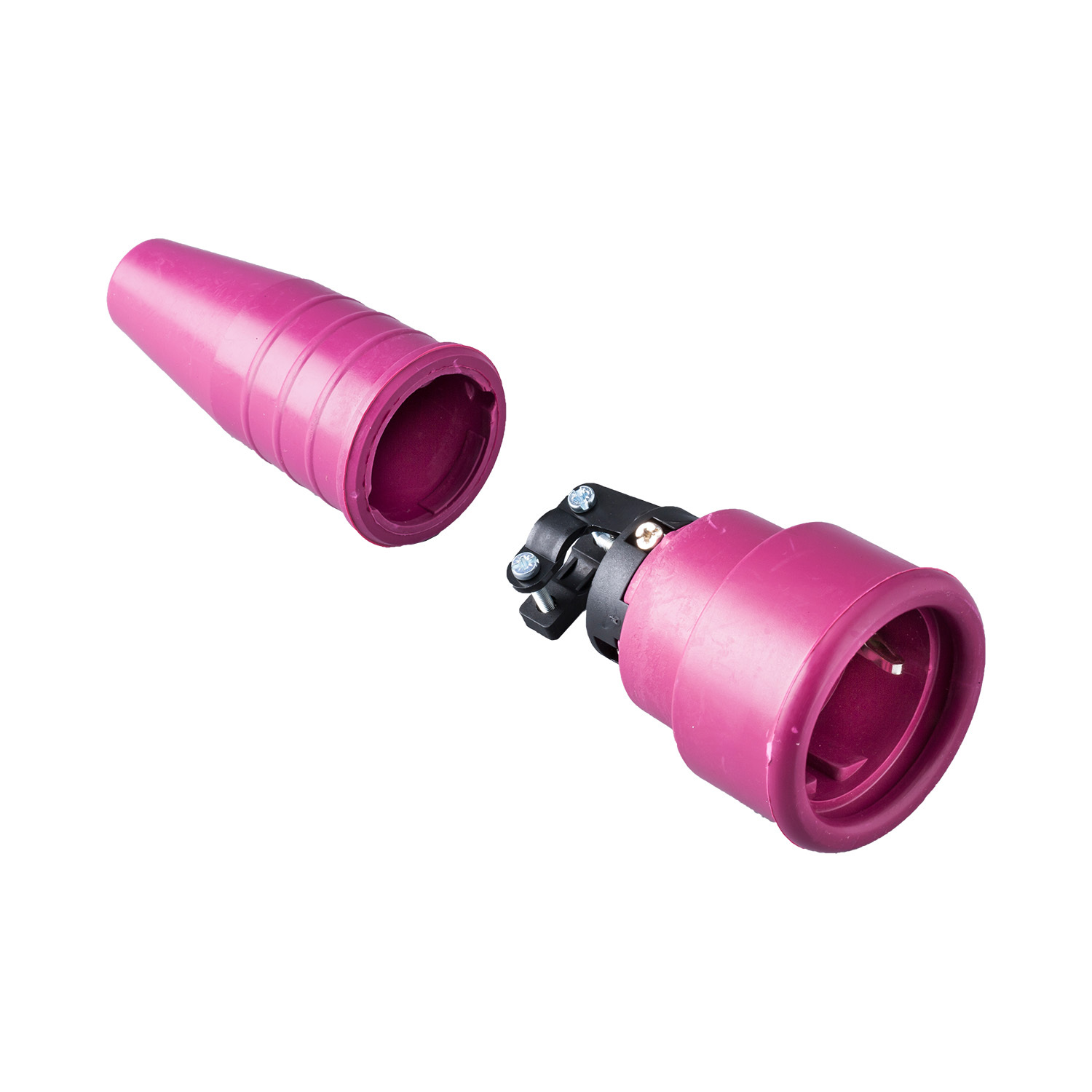 Keraf Volrubber koppelcontactstop 16A 250V~ randaarde geheel paars - 3fe5a383f9aa70e7badf211c87f82ce2 - 20157458