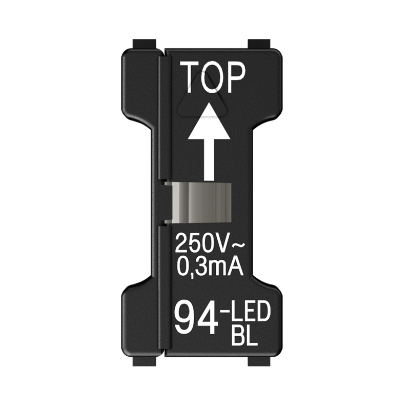 Jung LED-opsteeklampje blauw 110-250 V. 1,1mA - 4011377087774 - 20015068