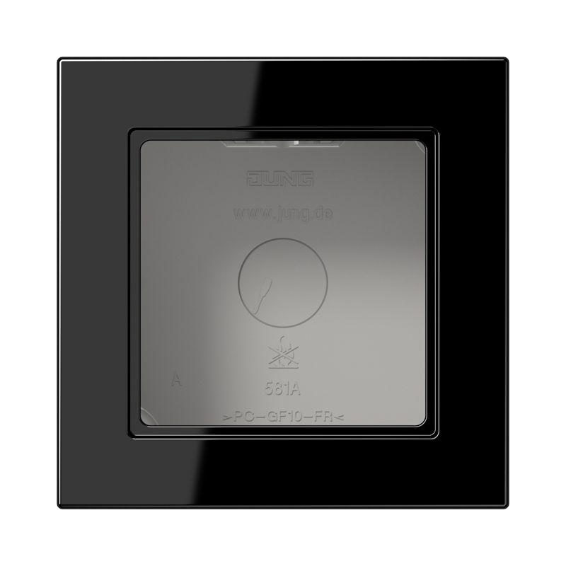 Jung Opbouwkap A550 zwart 1-voudig - 4011377211971 - 20015818