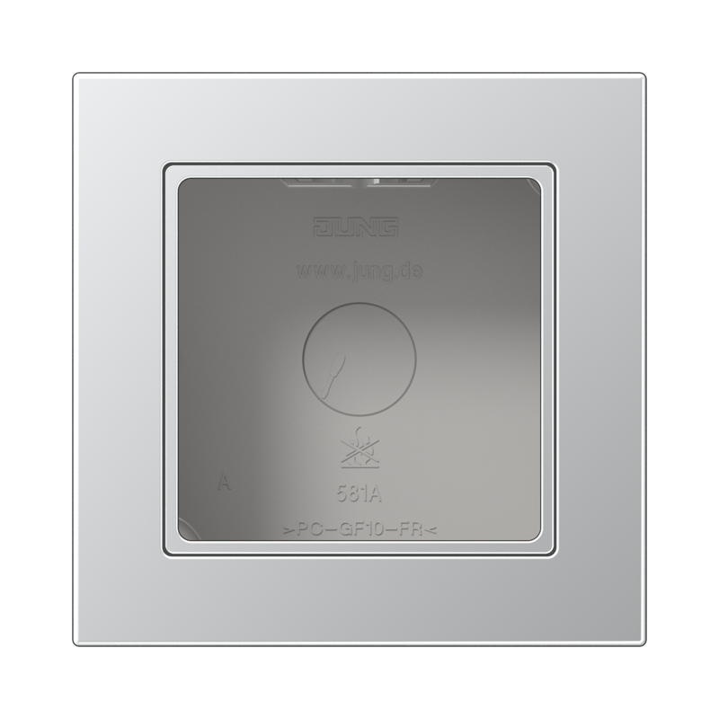 Jung Opbouwkap A550 aluminium 1-voudig - 4011377211988 - 20015814