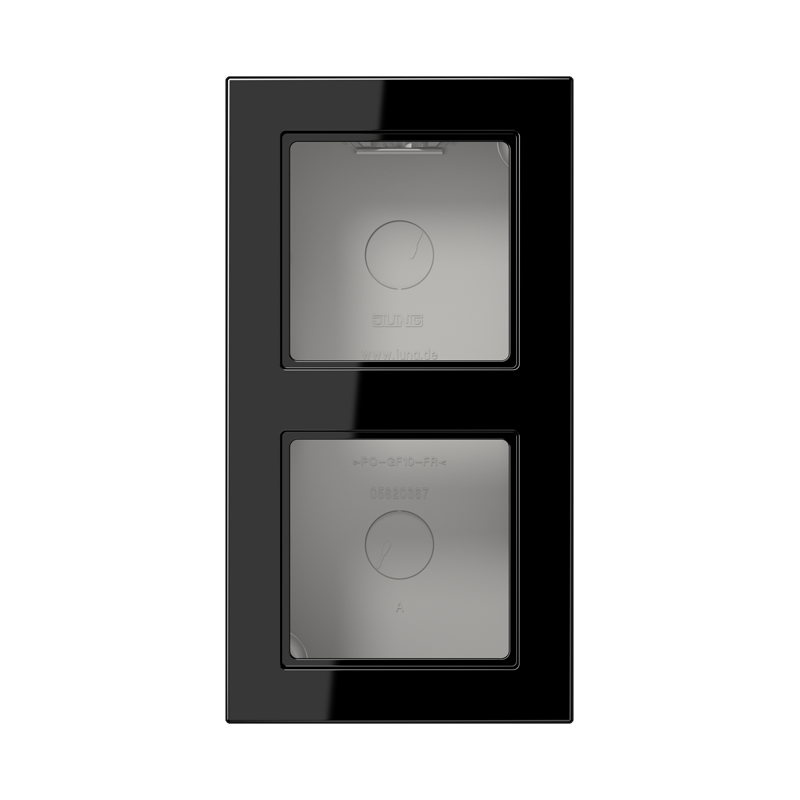 Jung Opbouwkap A550 zwart 2-voudig - 4011377212060 - 20015833