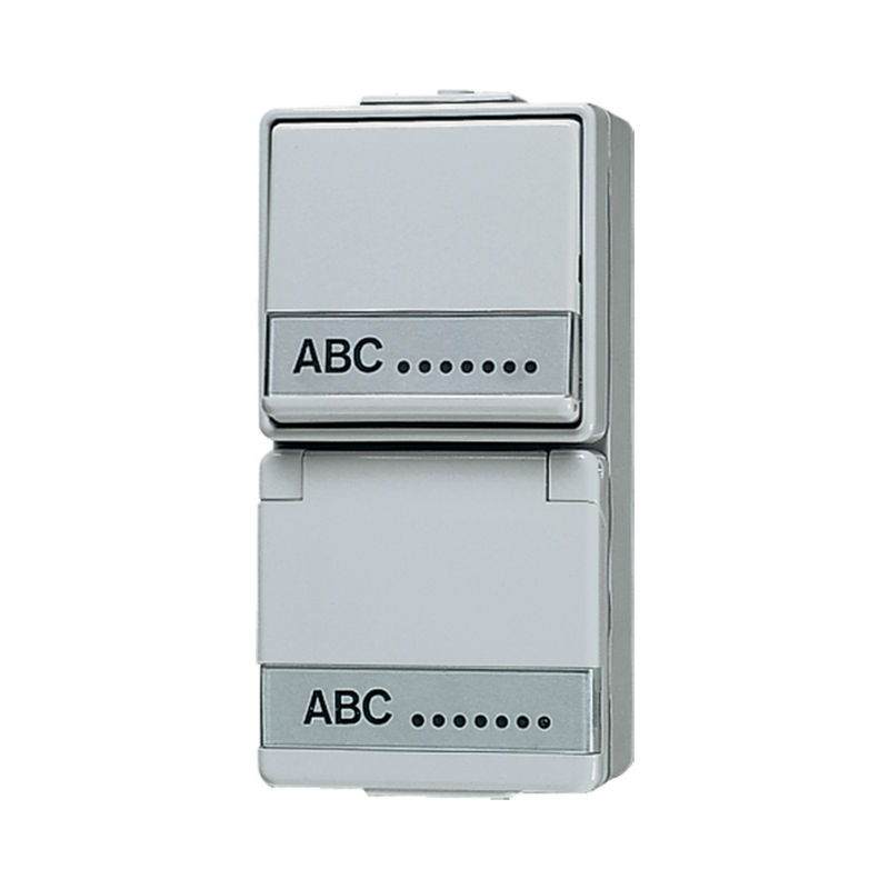 Jung Combinatie wissel WG600 m.R/A en tekstv. - 4011377323605 - 20014907