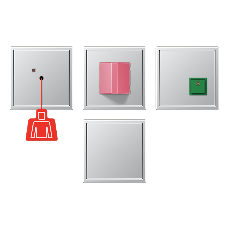 Jung Noodoproepset LS990 in alu. compleet - 4011377337343 - 20020323