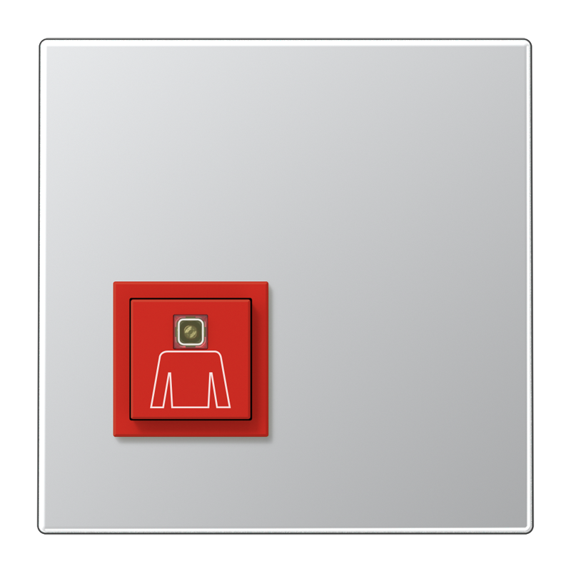 Jung Oproepknop LS990 in aluminium - 4011377337527 - 20020328