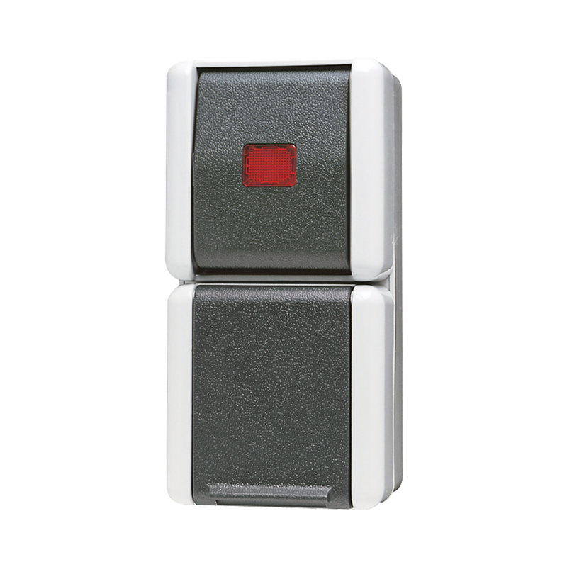 Jung Combinatie wissel WG800 met R/A &co.lamp - 4011377990319 - 20015045