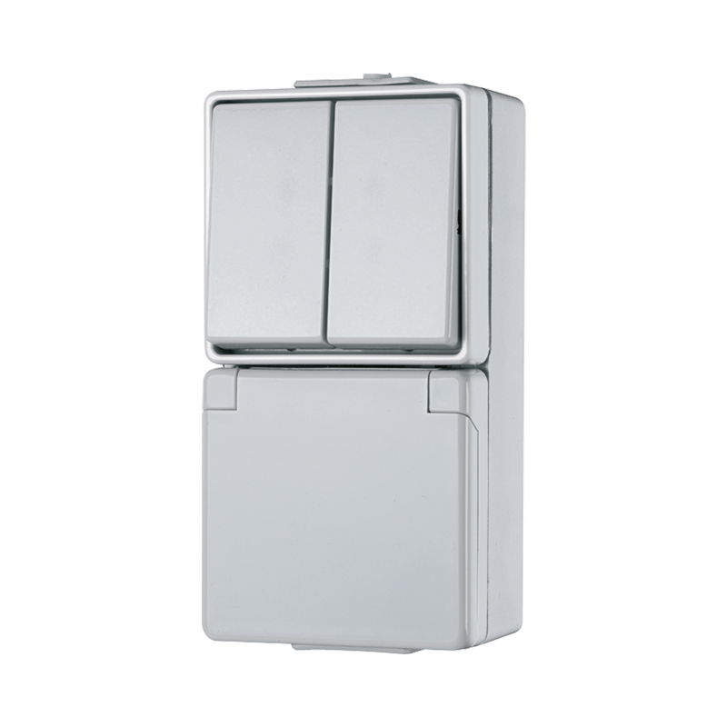 Jung Combinatie serie WG600 wit met R/A - 4011377990340 - 20014904
