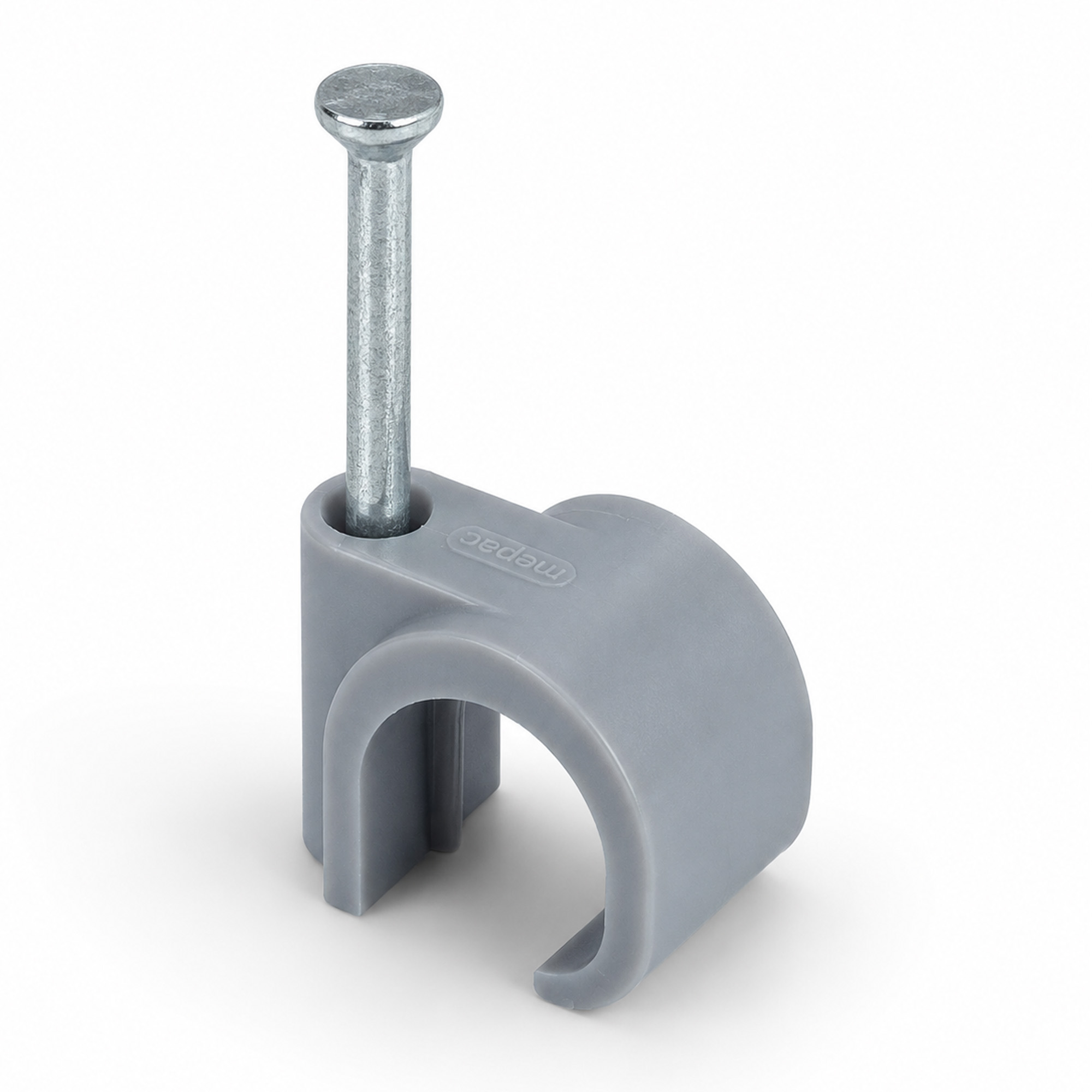 MEPAC Spijkerclip voor flexbuis op hout en in sleuven, 16/19mm, grijs - 421292 - 20041597