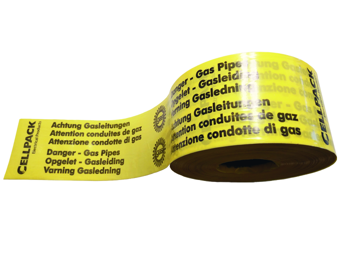CELLPACK Waarschuwingsband - type No. 26 met tekst: Opgelet-Gasleiding lengte 2 - 5e3ad2b3 ff9b 477e b332 1d025709caf9 - 20009170