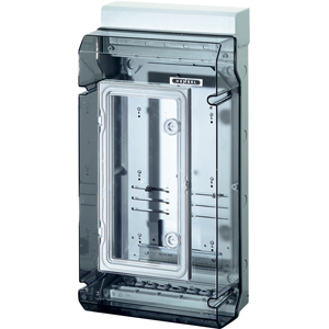 Hensel kWh meterkast KV IP54. +Din-rail. Transparant Deksel+Metervenster - 6100102 etim internet - 20010825