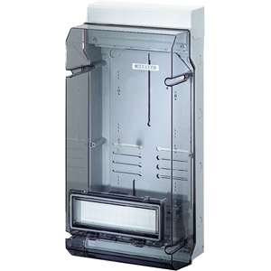 Hensel kWh meterkast KV IP65. +Din-rail. Transparant Deksel+Klapvenster - 6100103 etim internet - 20010824