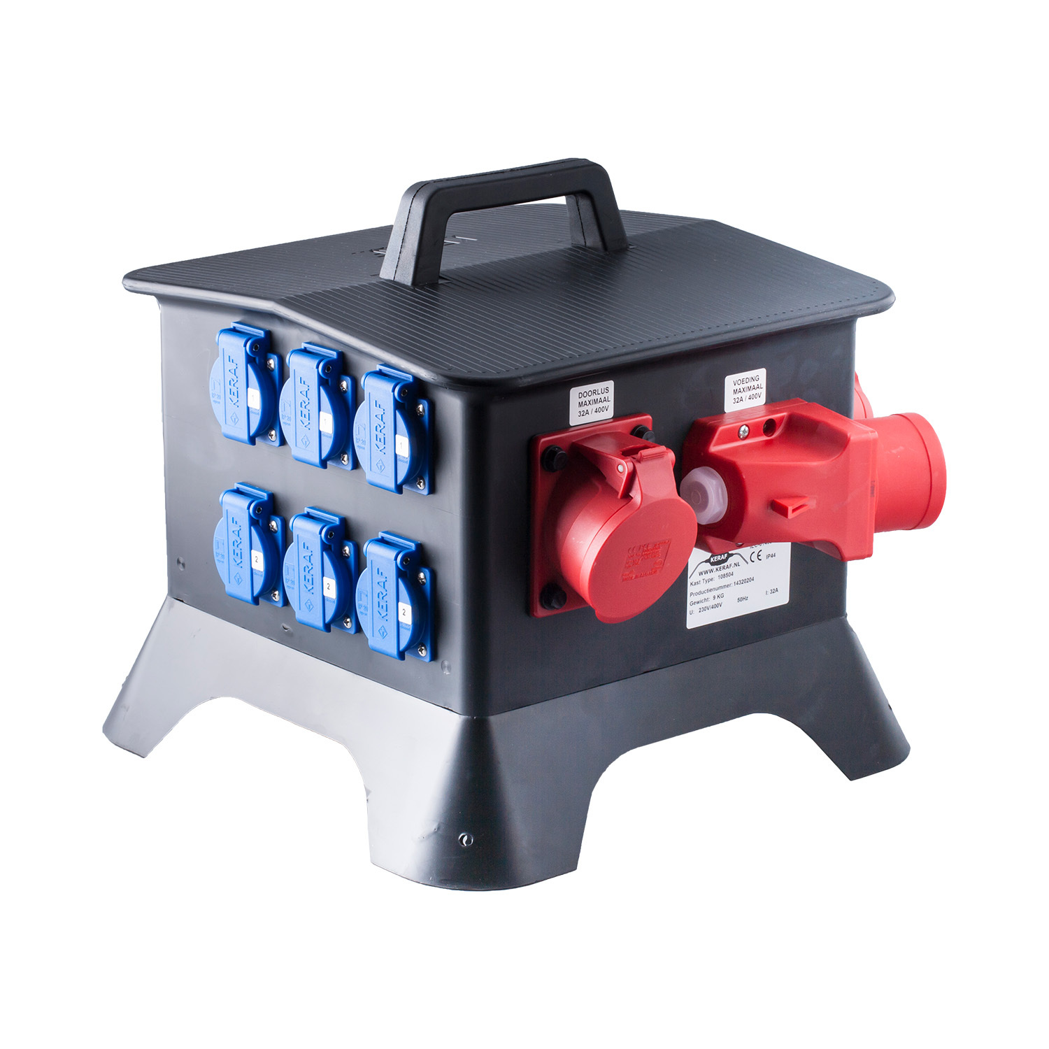 PCE zwerfkast ke27-1 2x32A 6xschuco kracht+licht achter 1als - 676cac57e7cceee2dc824f44f9cd462c - 3009950