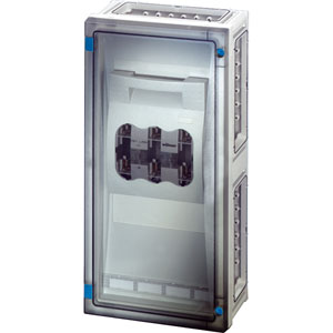 Hensel Lastscheiderkast 1x 250A NH1 3 polig. 270x360.wand Open. +PE/Nul klem - 68000028 etim internet - 20010585