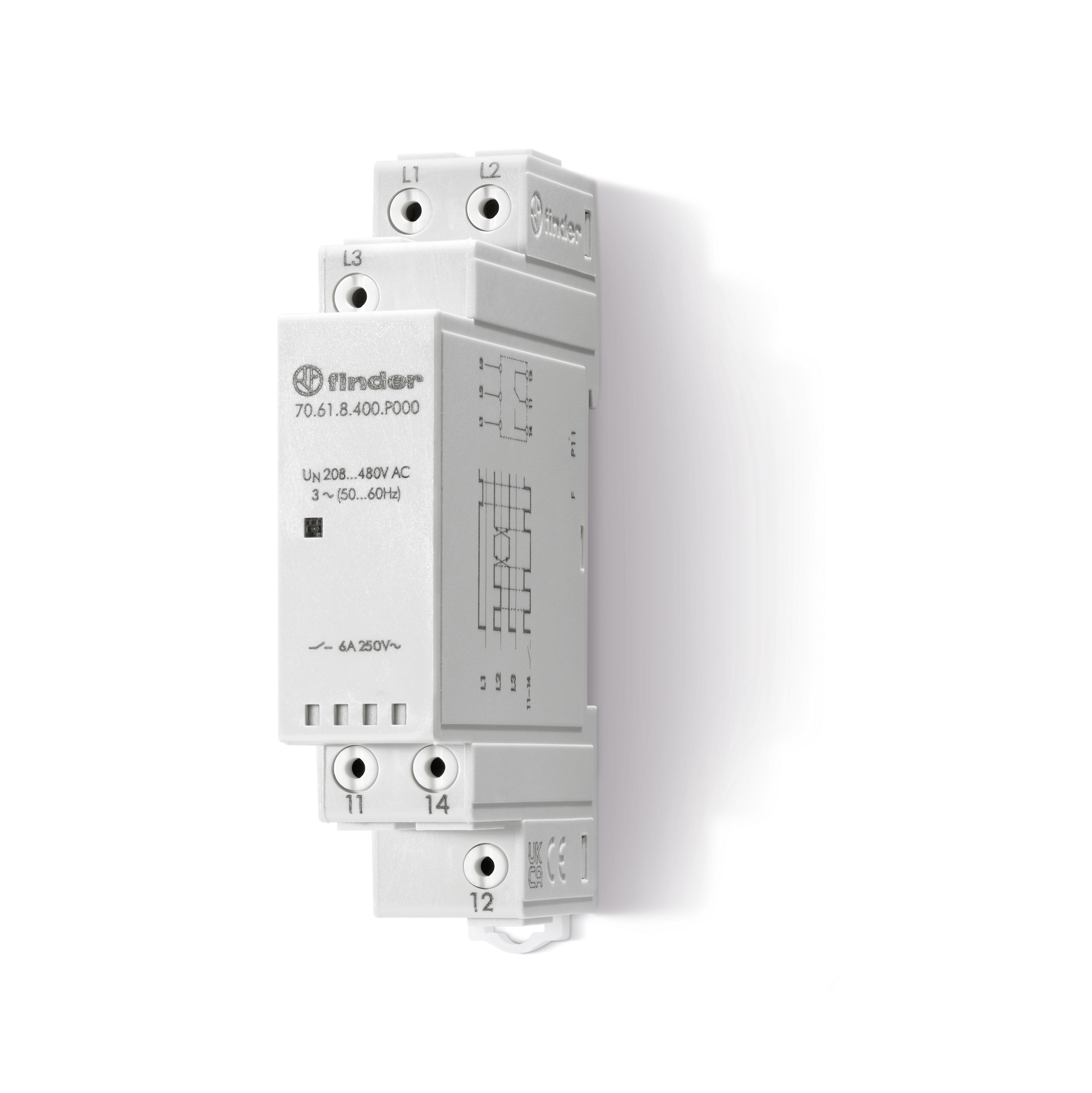 Finder FIN BEWAK.RELAIS 3FASE 400VAC - 70618400p000 - 20007857
