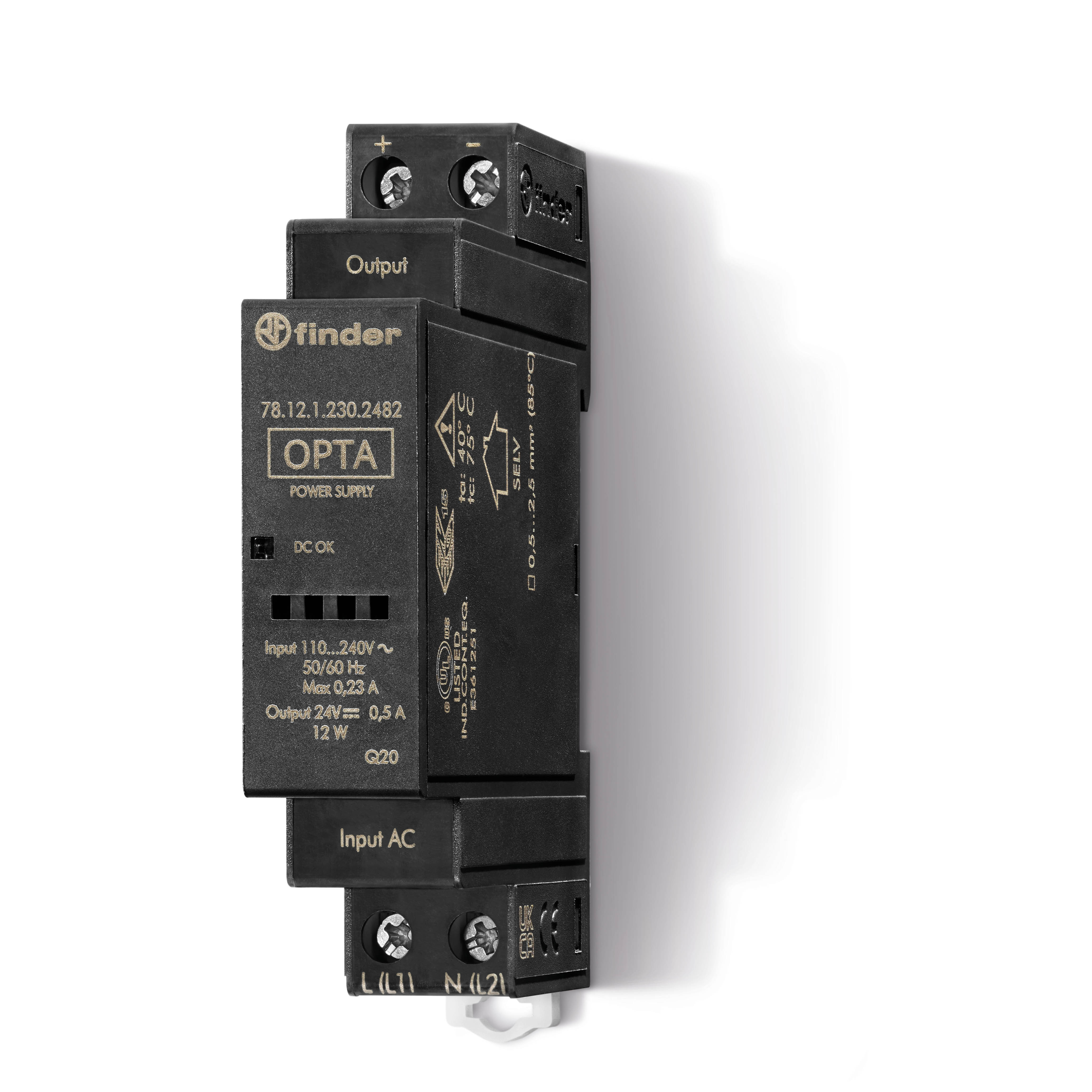 Finder FIN VOEDING 24VDC 0,5A 2W - 781212302482 - 20007927