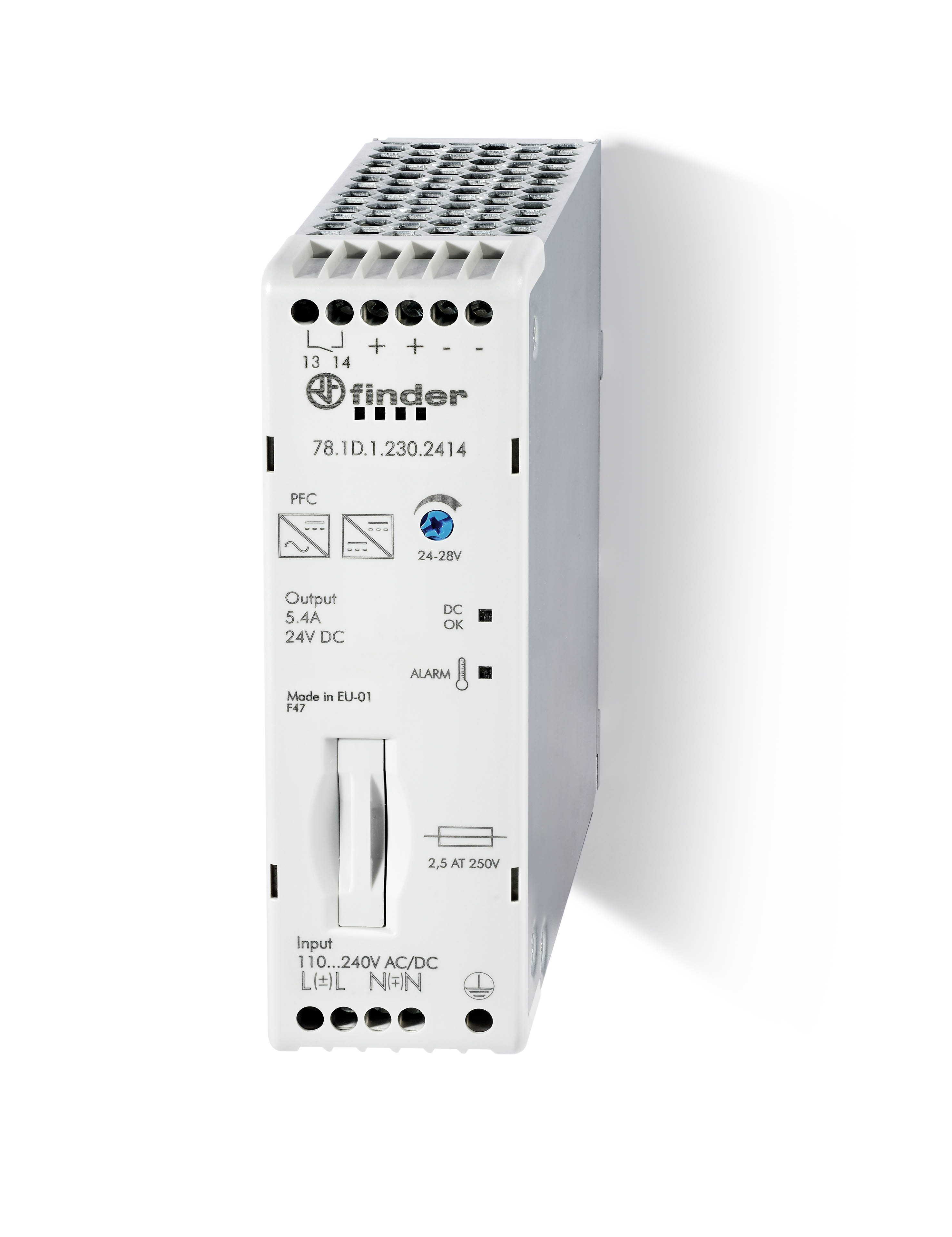 Finder FIN VOEDING 24VDC 5,4A 130W - 781d12302414 - 20007930