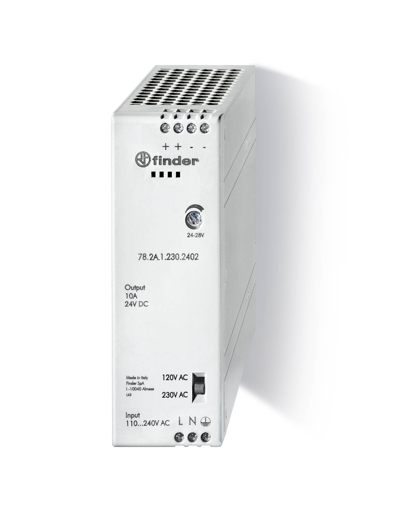 Finder FIN VOEDING 24VDC, 9A, 240W - 782a12302402 - 20007935