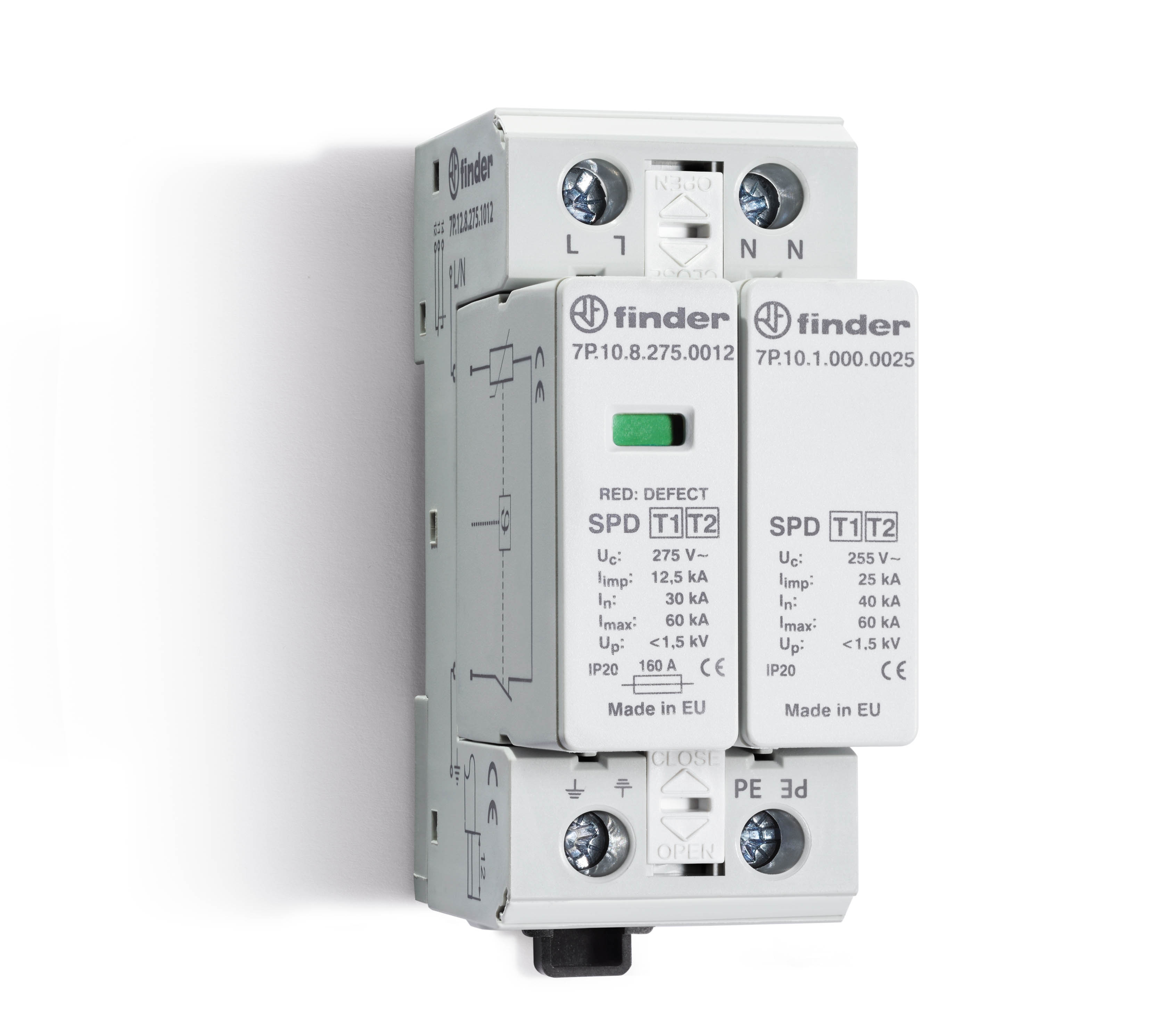 Finder FIN SPD TYPE 1, 1FASE/1VAR.+VONK. - 7p1282751012 - 20008060