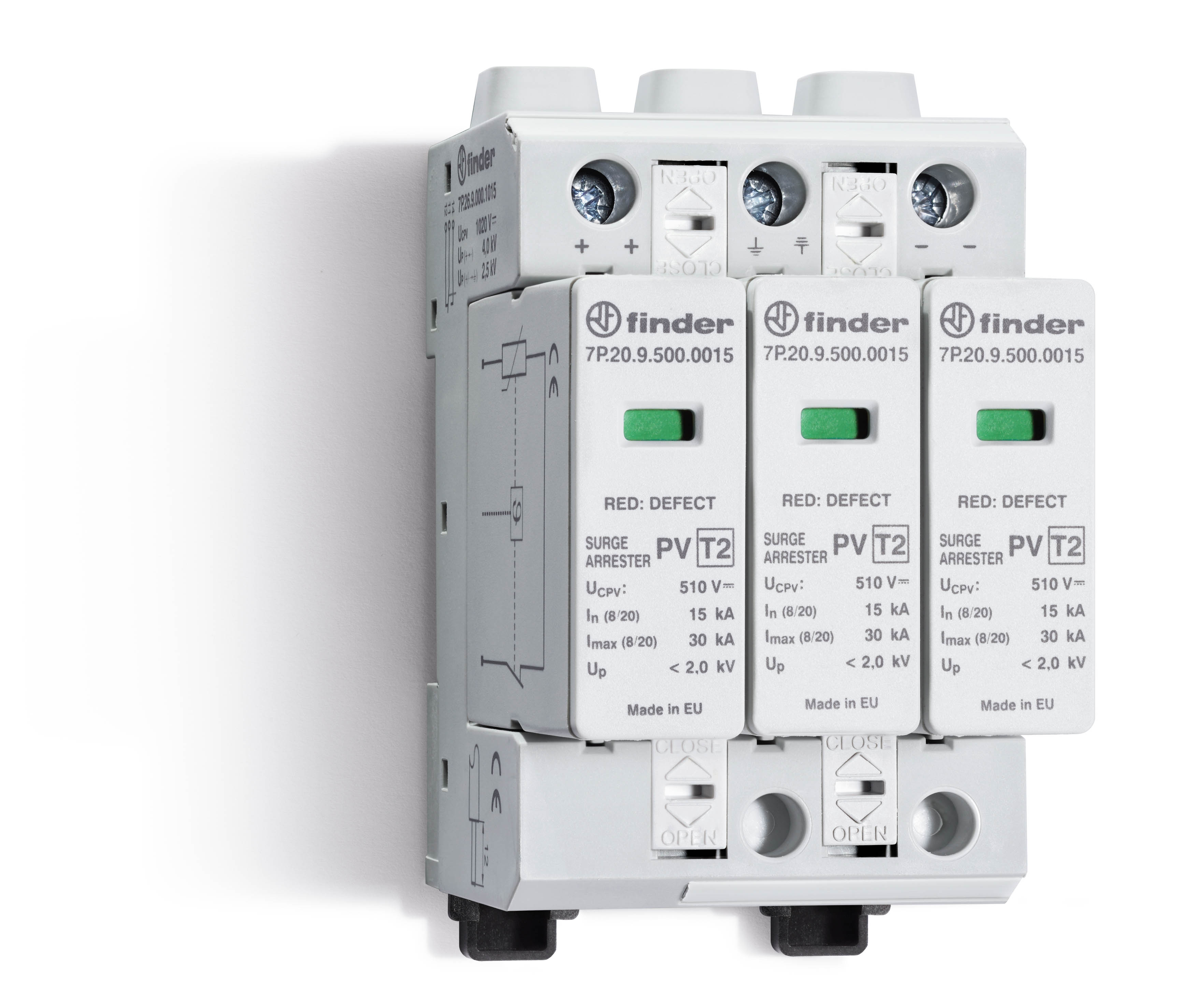 Finder FIN SPD TYPE 2, 3FASE/3VAR./FOTOVOLT. - 7p2390001015 - 20008071