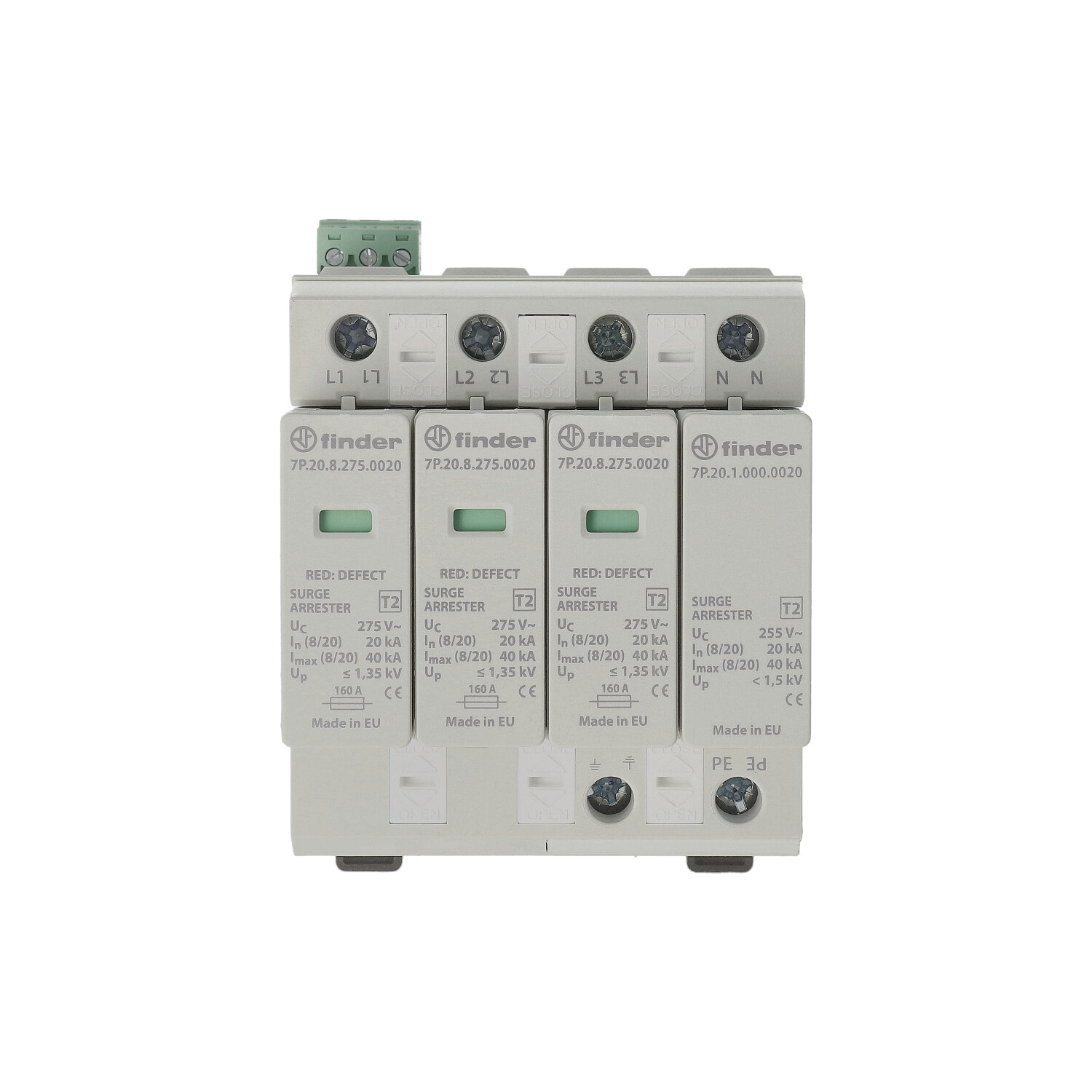 Finder FIN SPD TYPE 2, 3FASE/3VAR. - 7p2482751020 1 klein - 20008075