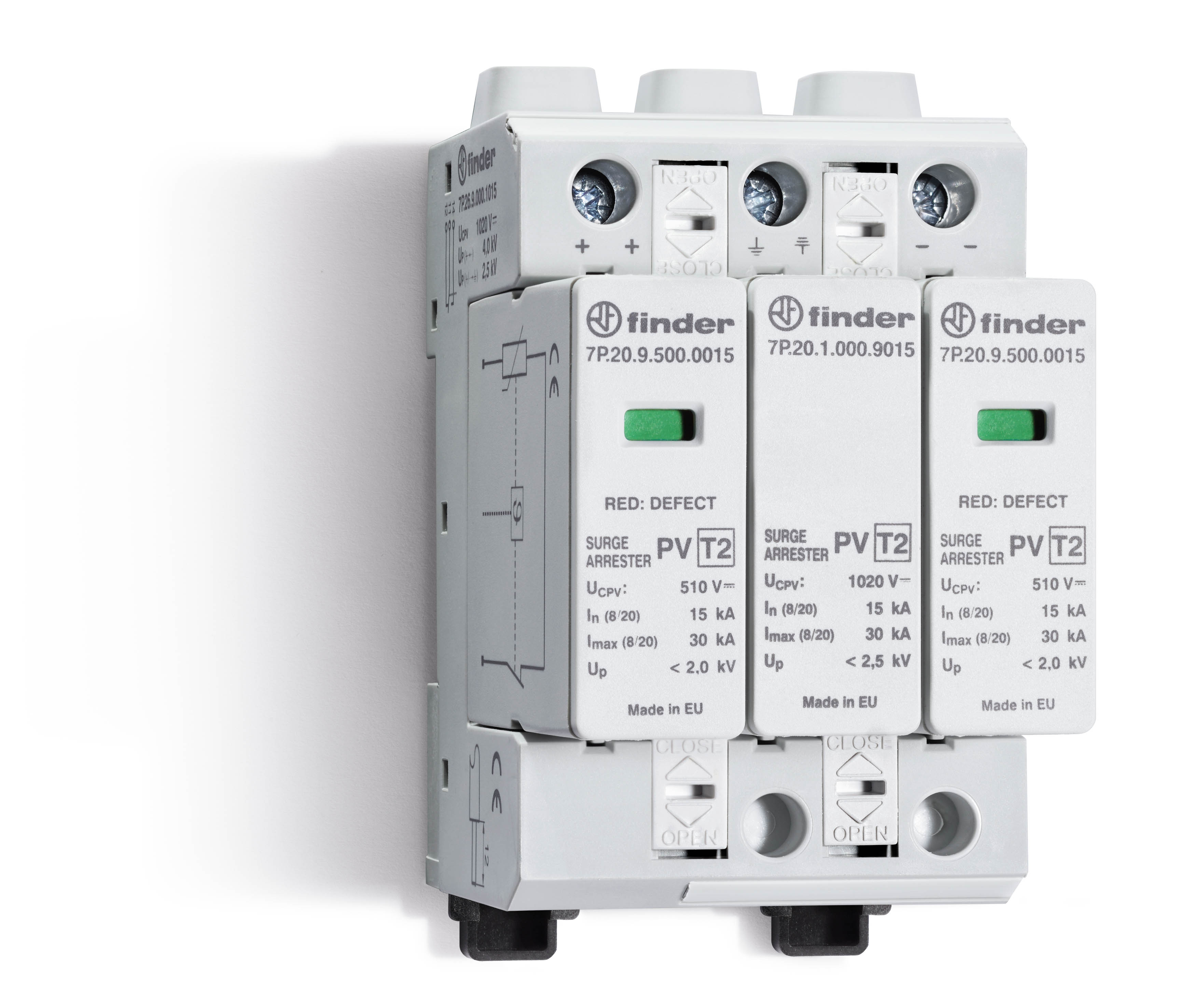 Finder FIN SPD TYPE 2, 2VAR.+VONK./FOTOVOLT. - 7p2690001015 - 20008077