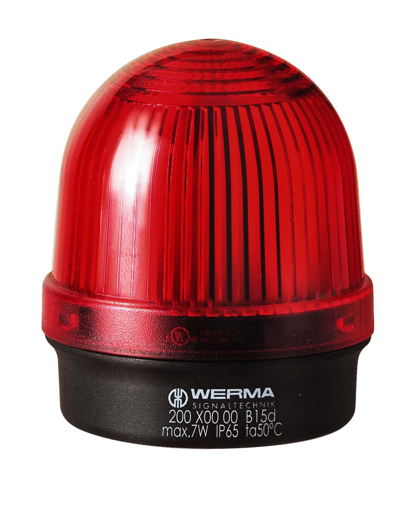 WERMA Permanente lamp BM 12-230VAC/DC RD - 800000000437 126 000 00 126 000 00 - 20003875