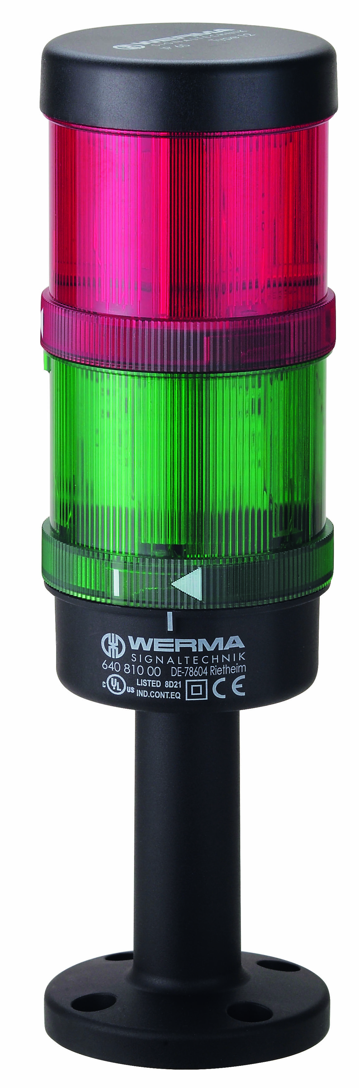WERMA Signaalzuil KS71 RM 24VAC/DC GN/RD - 800000006702 126 000 00 126 000 00 - 20004601