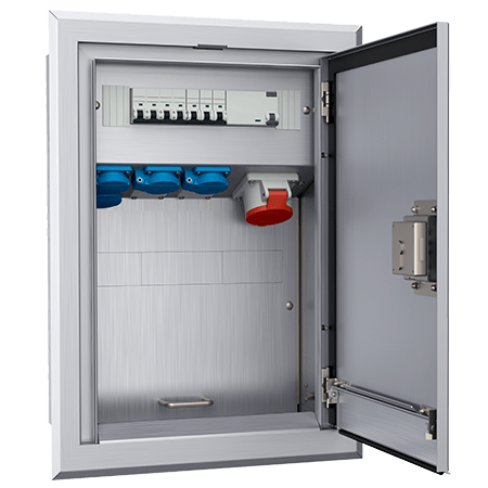Mennekes RVS inbouw combinatie - 84373 2 - 20022499