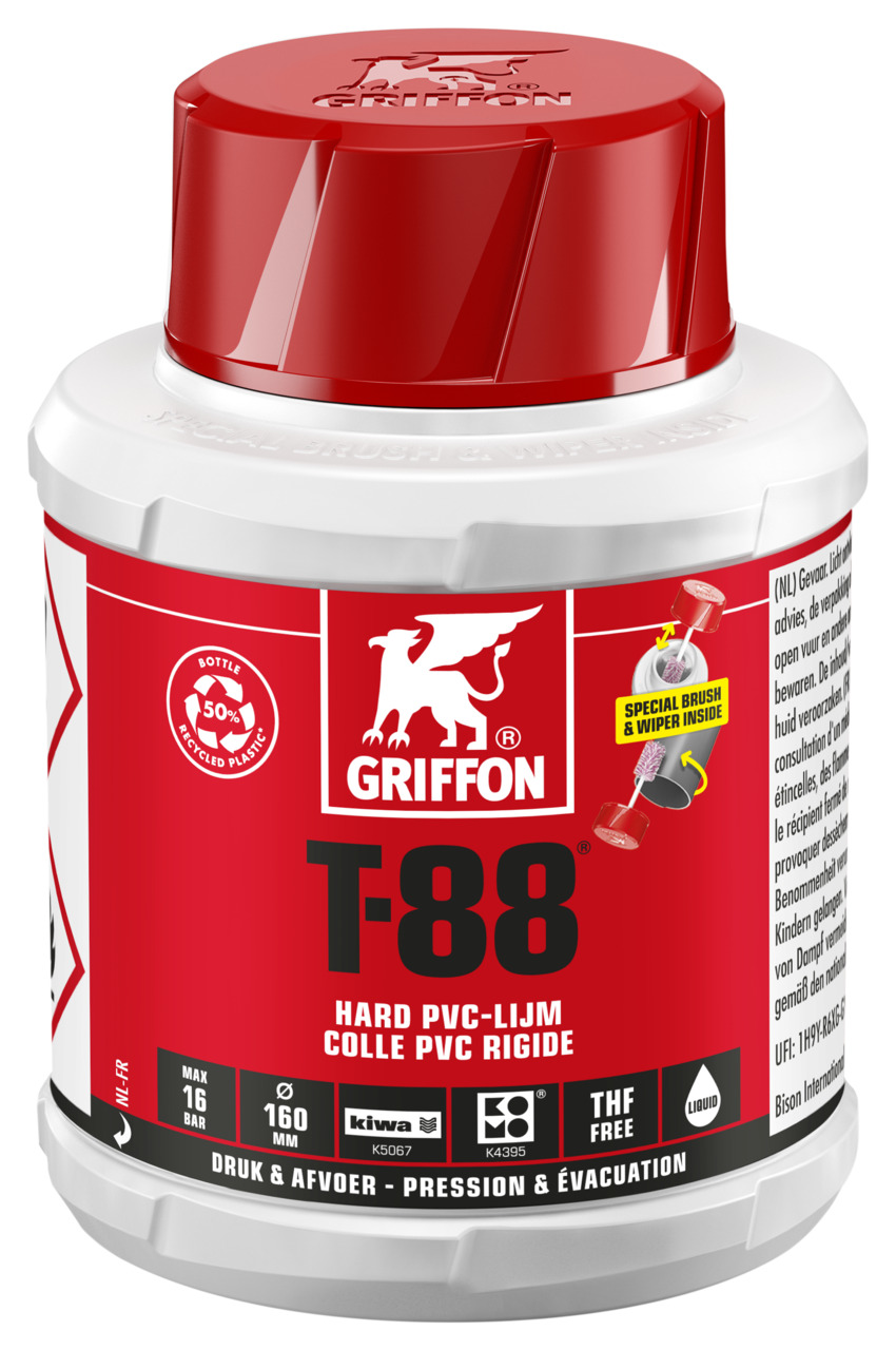 GRIFFON pvc lijm 250ml T-88 6110030 - 851572efa5423af98abb034dfc9615fd - 2018717