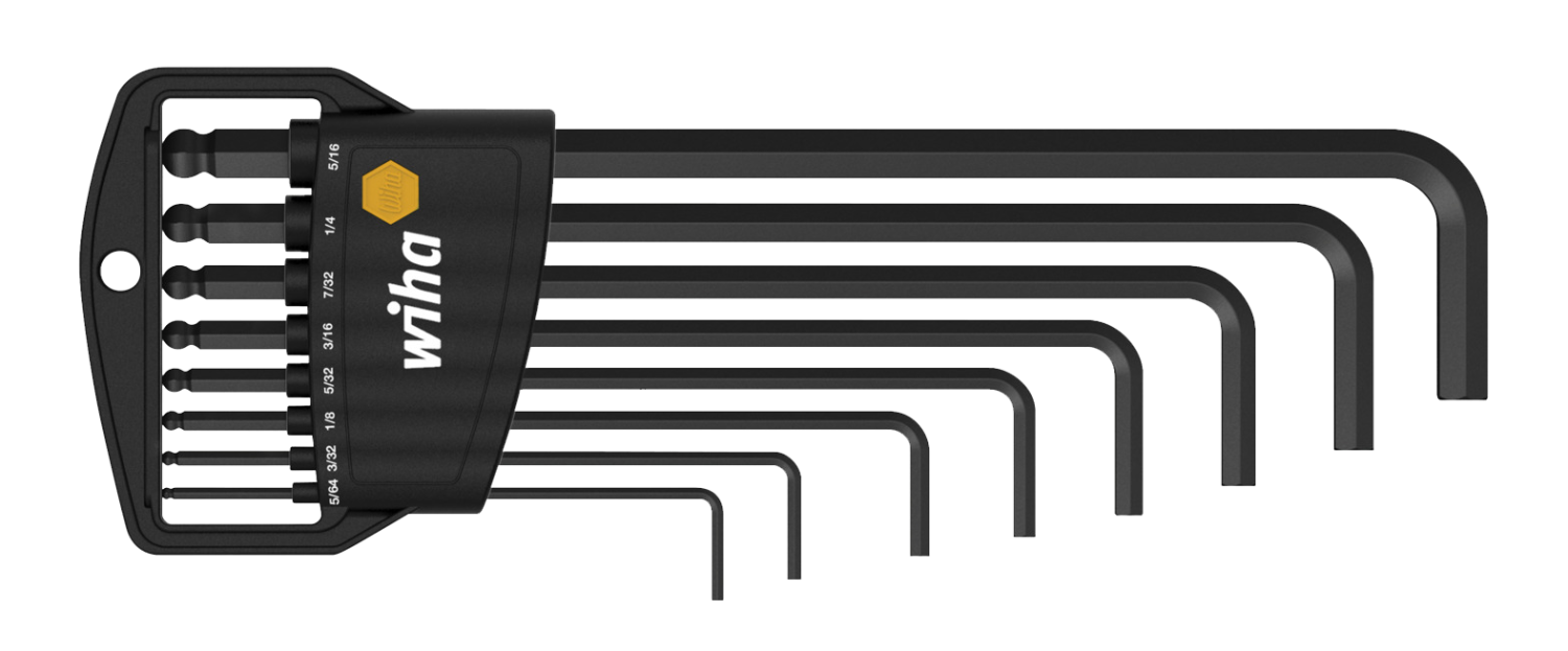 WIHA Inbussleutelset Kogelkop Classic gezwart Inchuitvoering 369ZB, 9- - 8de19bec 5d24 4ade ba0f 6f3dea0bd645 - 20012513