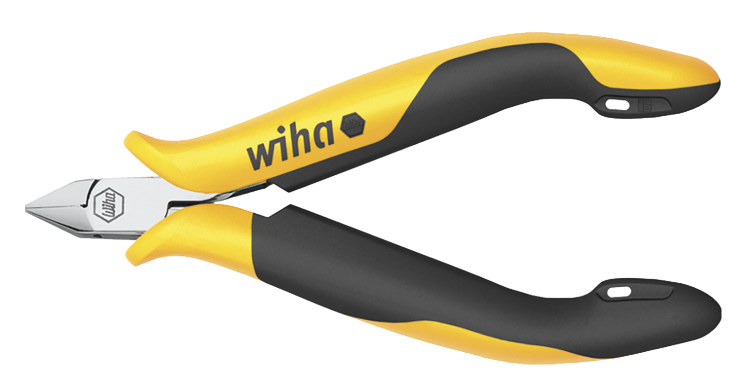 WIHA Zijkniptang Professional ESD Z40104. Smalle, spitse kop met facet - 98d94183 2aed 4363 959a 992fbdf4d6cb - 20013245
