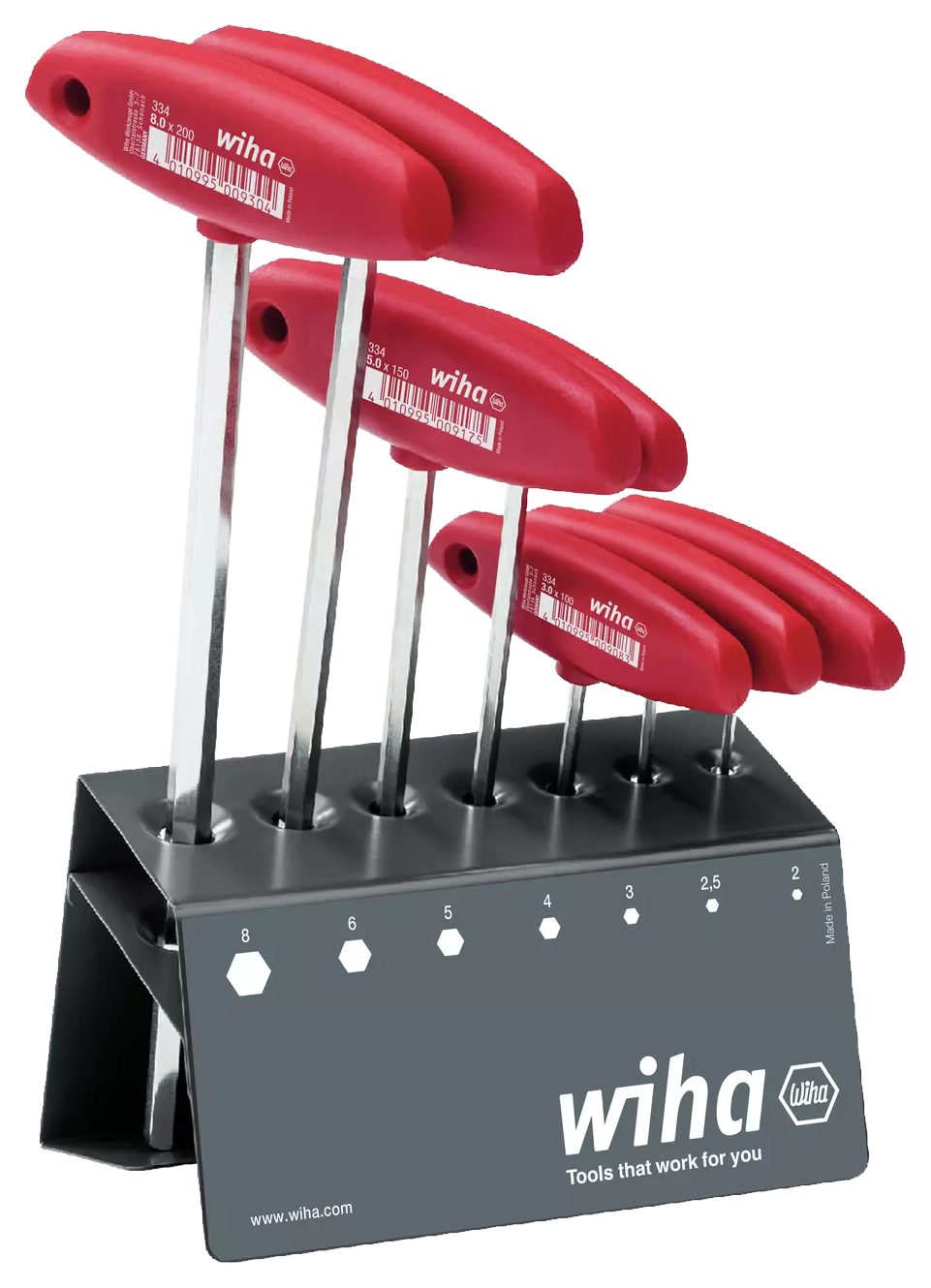 WIHA T-greep Inbussleutelset in Werkbankhouder 334 2-8mm, 8-delig - 9b11940e 28c0 4686 9308 75a9e824beed - 20012361