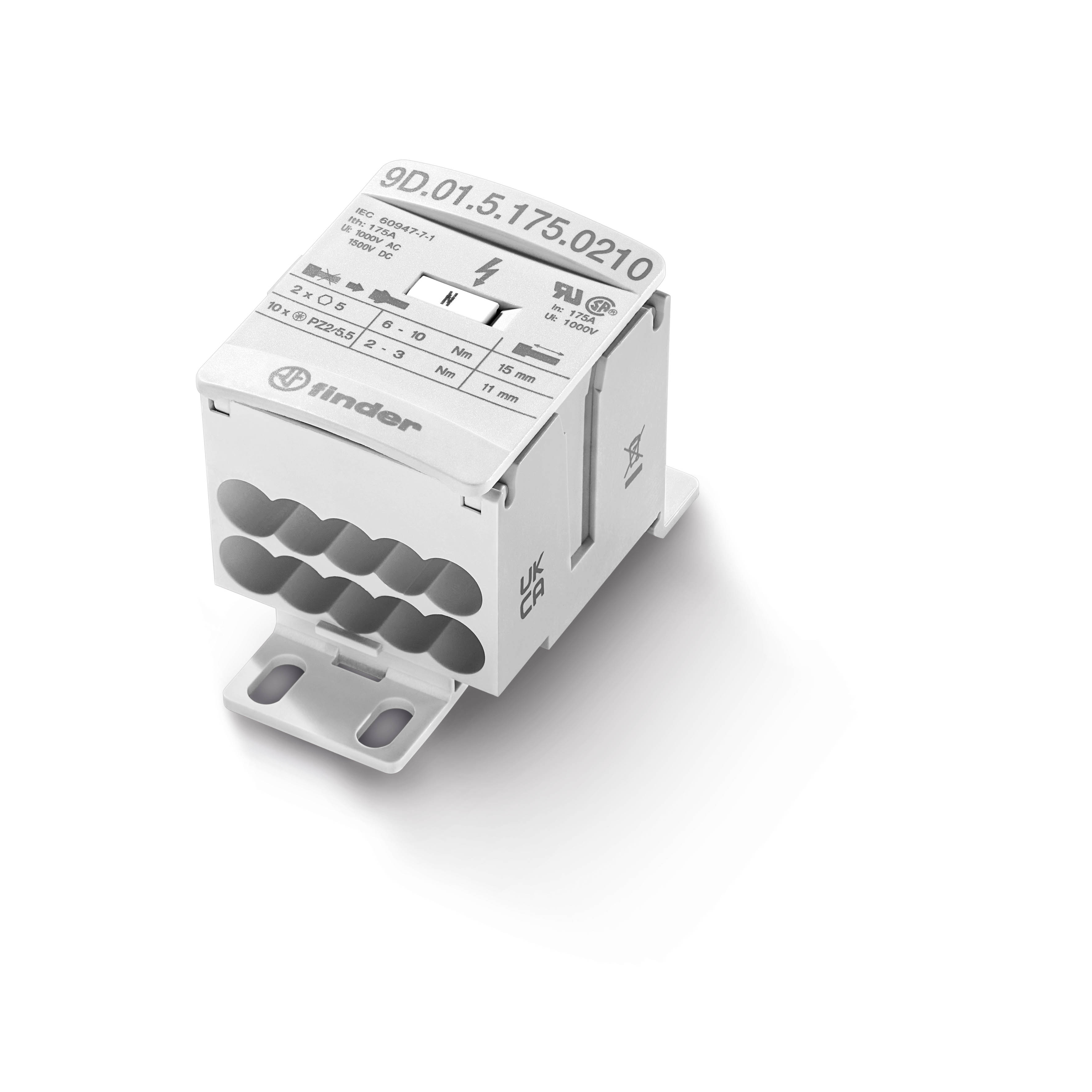 Finder FIN VERDEELBLOK 175A 2IN/10UIT - 9d0151750210 - 20008429