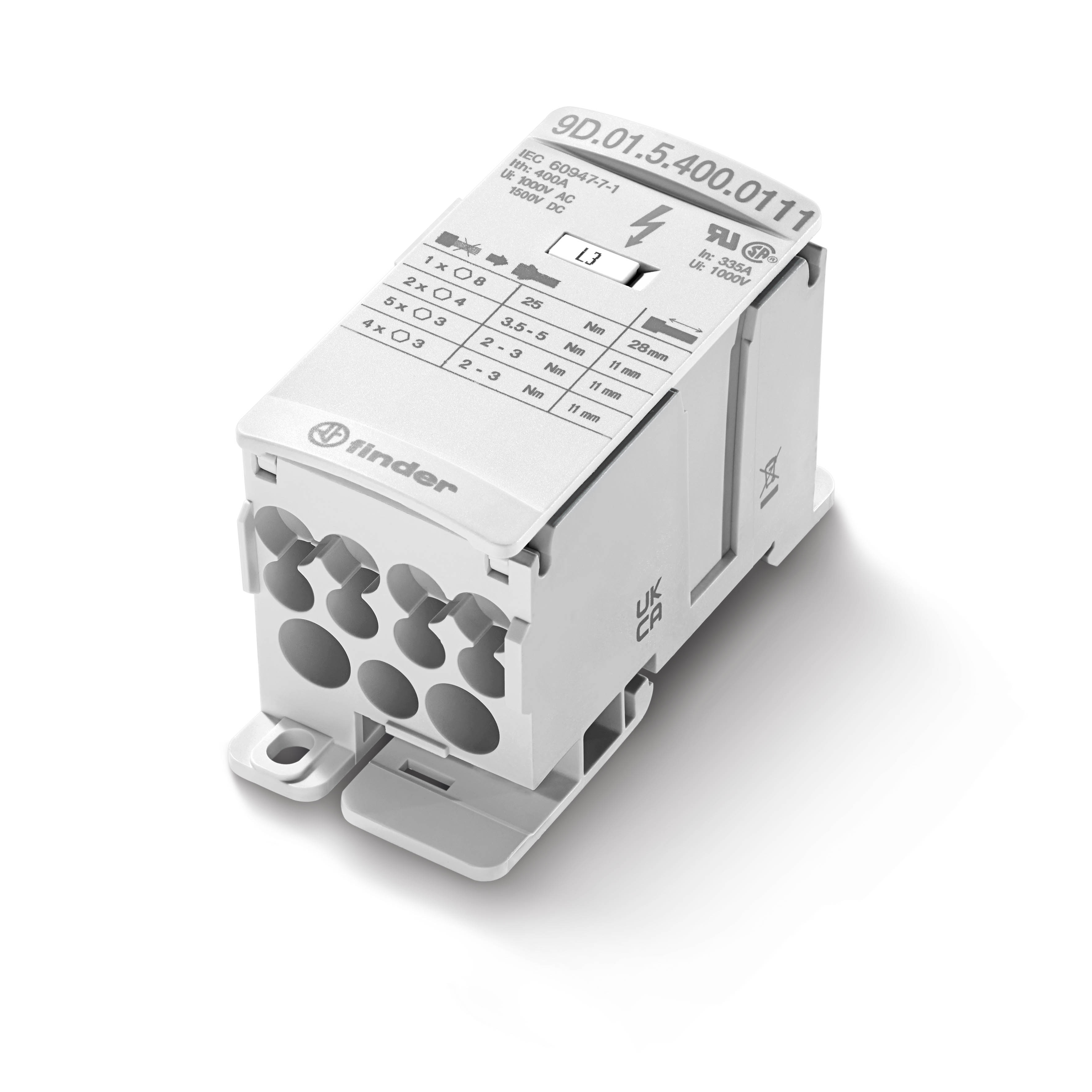 Finder FIN VERDEELBLOK 400A 1IN/11UIT - 9d0154000111 - 20008431