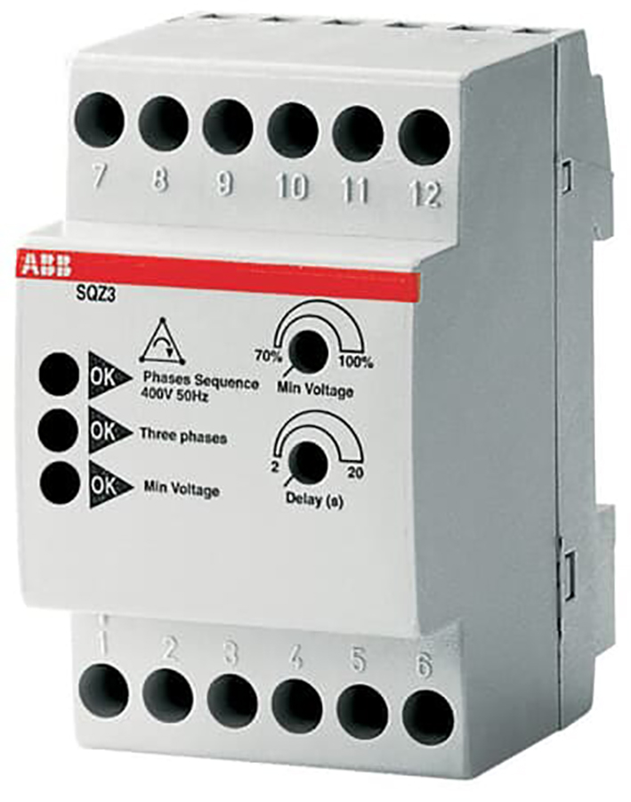 ABB Componenten Fase en fasevolgorde relais spanningsmeetrelais - 9iba182466 - 20124330