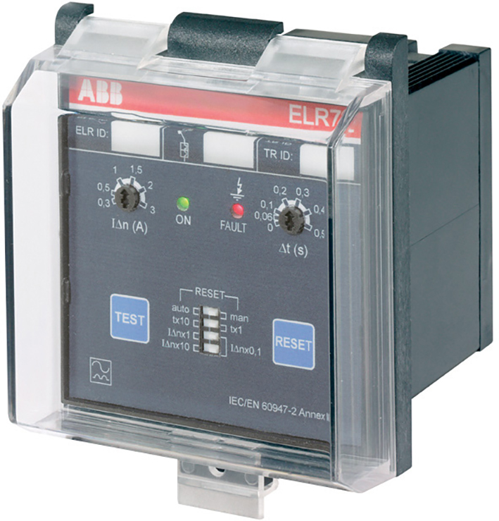 ABB Componenten Aardfoutrelais, inbouw 72x72mm, 2 wissel - 9iba207961 - 20124130