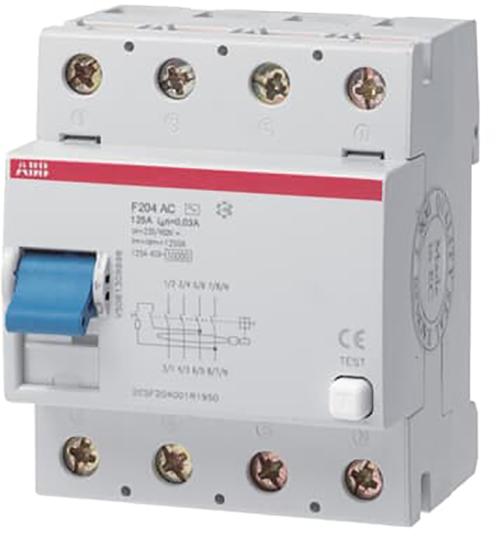 ABB Componenten Aardlekschakelaar 4P, 125A, 500mA, A type Selectief - 9iba208055 - 20124047