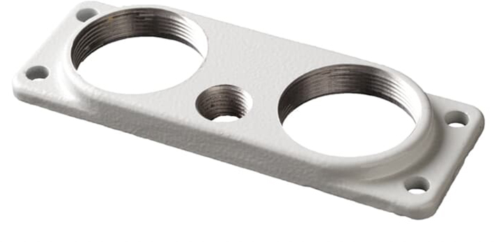 ABB Componenten Metalen B-flens voor 2xM25 + 1xM16 - 9iba258738 - 20097443
