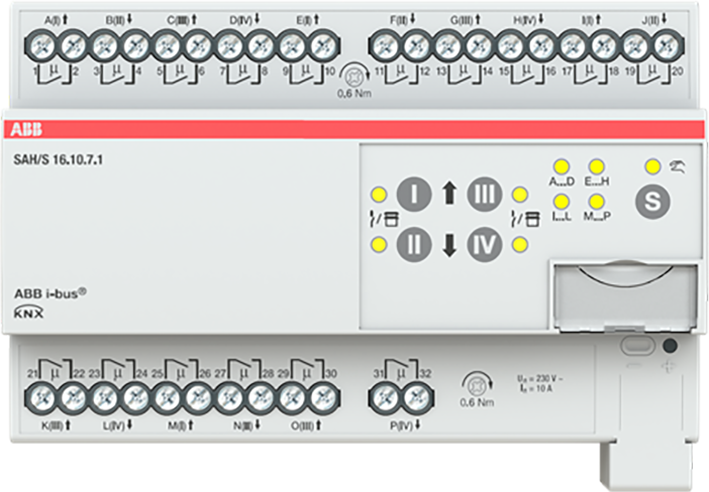 ABB Busch-Jaeger Schakel/Jaloezie aktor, residentieel KNX 16 voudig, 10 ampere - 9paa00000003640 - 20087856