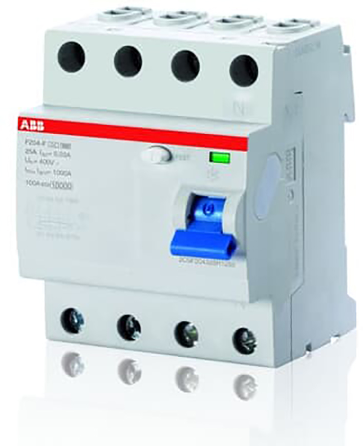 ABB Componenten Aardlekschakelaar 4 polig, 25A, F-type, 0,03A - 9paa00000024905 - 20124051