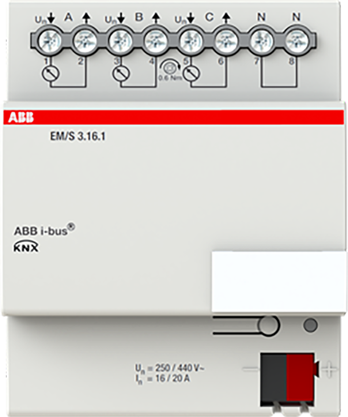 ABB Busch-Jaeger KNX energiemonitoring-module 3v 16/20A D - 9paa00000040901 - 20087809