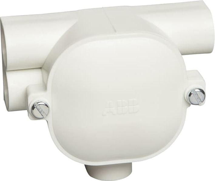 ABB Installatiedozen en -kasten T-doos dubbel links 4x16 mm met deksel gerecycled kunststof - 9paa00000052896 - 20087228