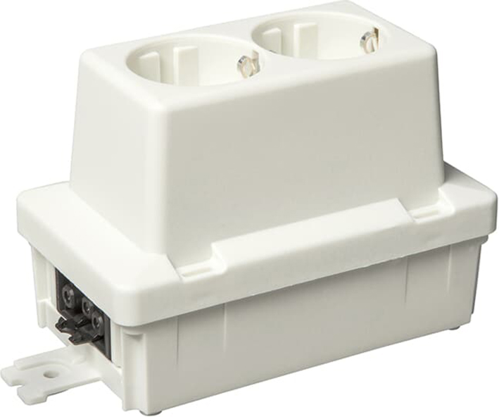 ABB Installatiedozen en -kasten 2-voudige wcd met GST18 voeding einddoos gerecycled kunststof - 9paa00000052899 - 20087231