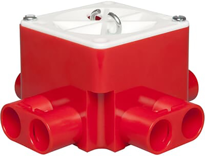 ABB brandwerende centraaldoos 55mm + deksel/haakje BWCV165B - 9paa00000052922 - 11005421
