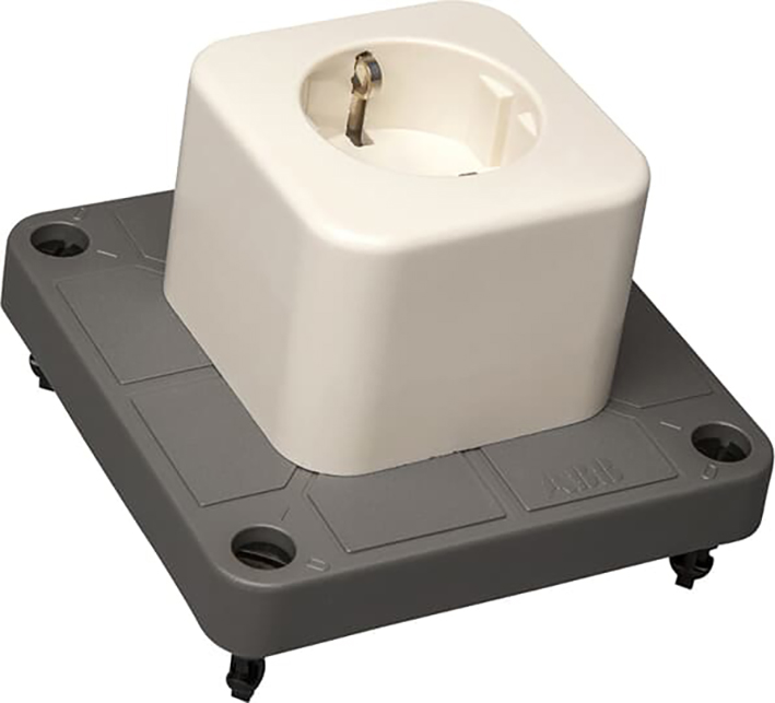 ABB Installatiedozen en -kasten Deksel 3640 grijs met 1-voudige WCD  gerecycled kunststof - 9paa00000053016 - 20087359