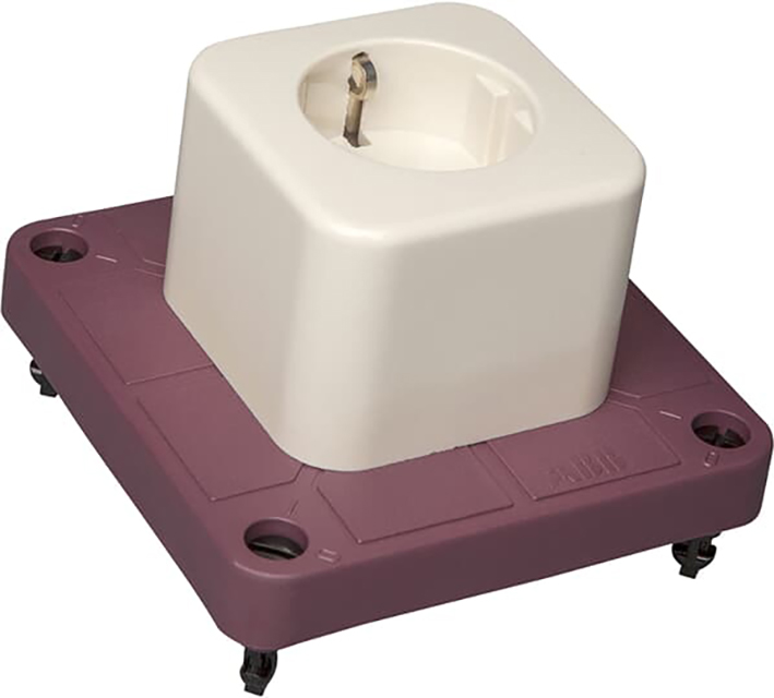 ABB Installatiedozen en -kasten Deksel 3640 rood met 1-voudige WCD  gerecycled kunststof - 9paa00000053017 - 20087360