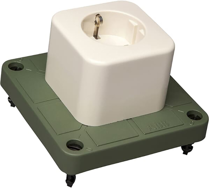 ABB Installatiedozen en -kasten Deksel 3640 groen met 1-voudige WCD  gerecycled kunststof - 9paa00000053018 - 20087361